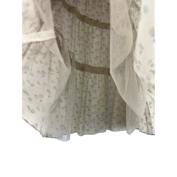 MARC JACOBS Cotton Floral A-Line Ruffle Tiered Skirt Cottagecore Clean Girl - Picture 3 of 9